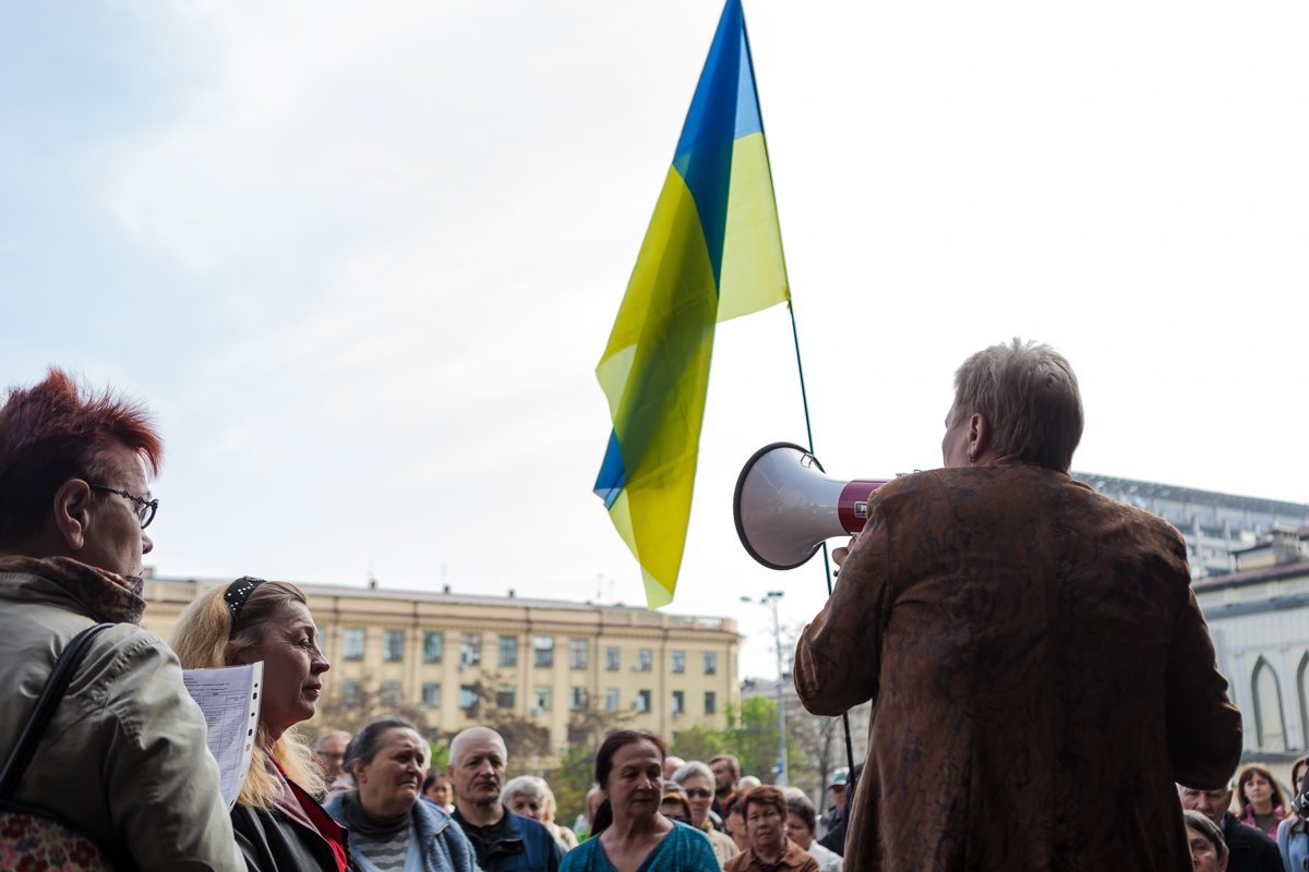 Митинг собрали перед очередной сессией горсовета