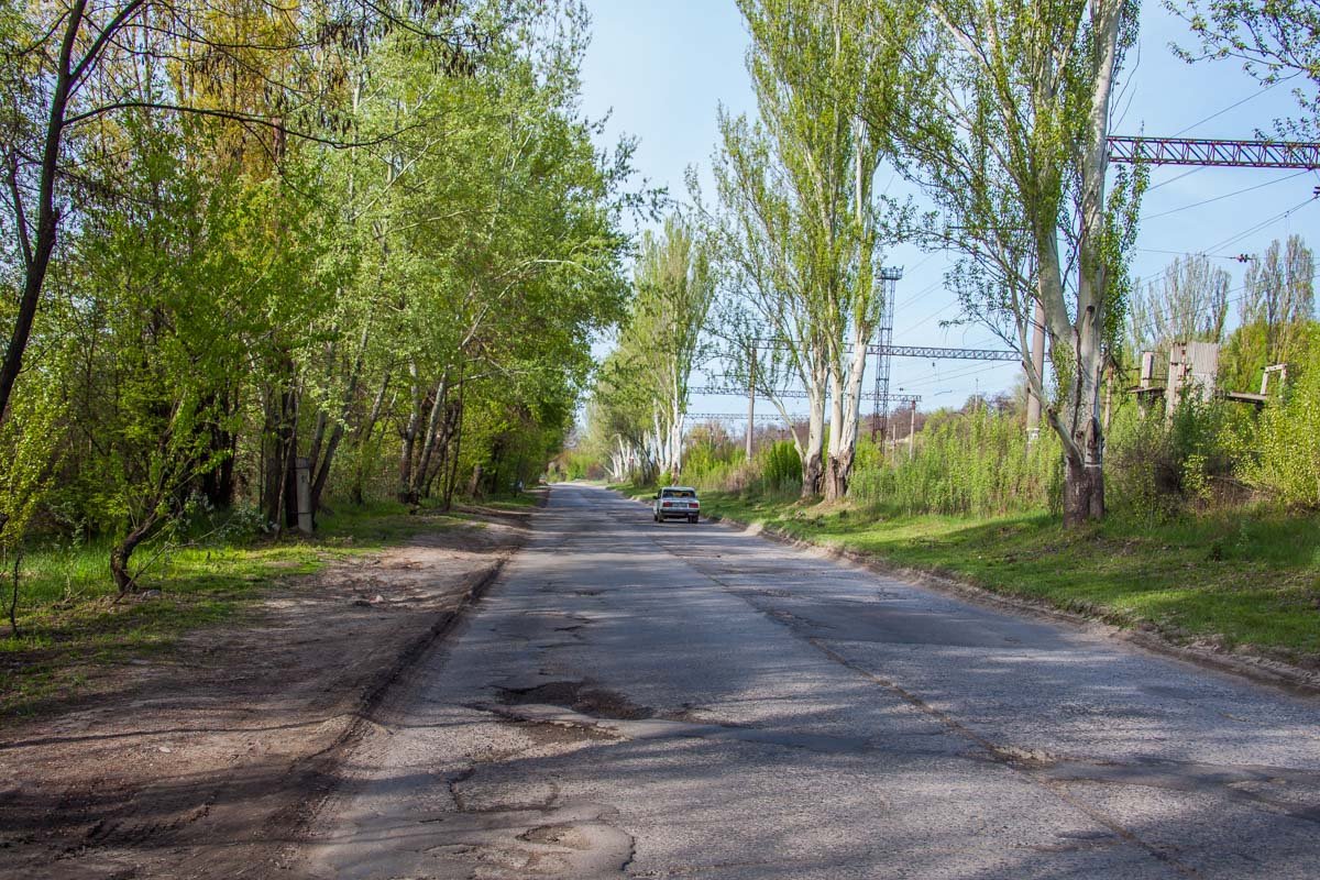 Вдоль дороги красивая природа