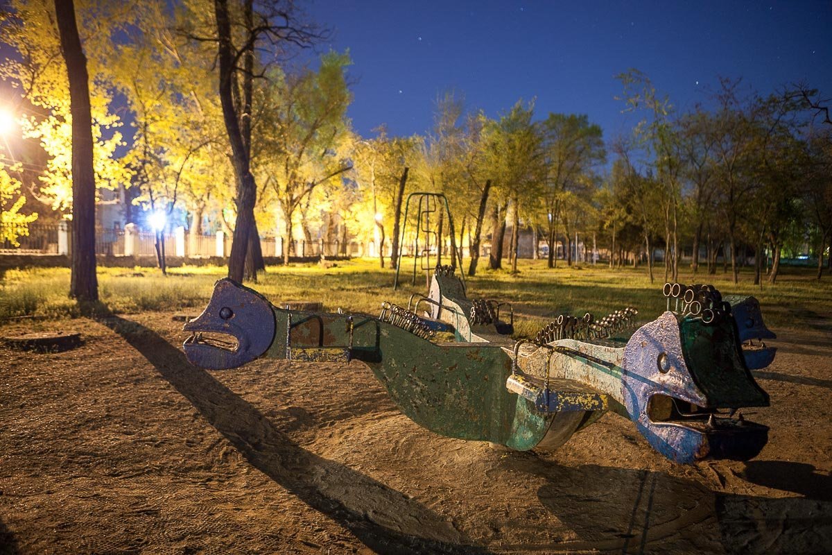 И на этом катают детей