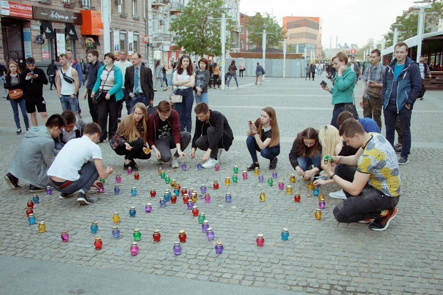 Мероприятие организовали под открытым небом на Европейской площади