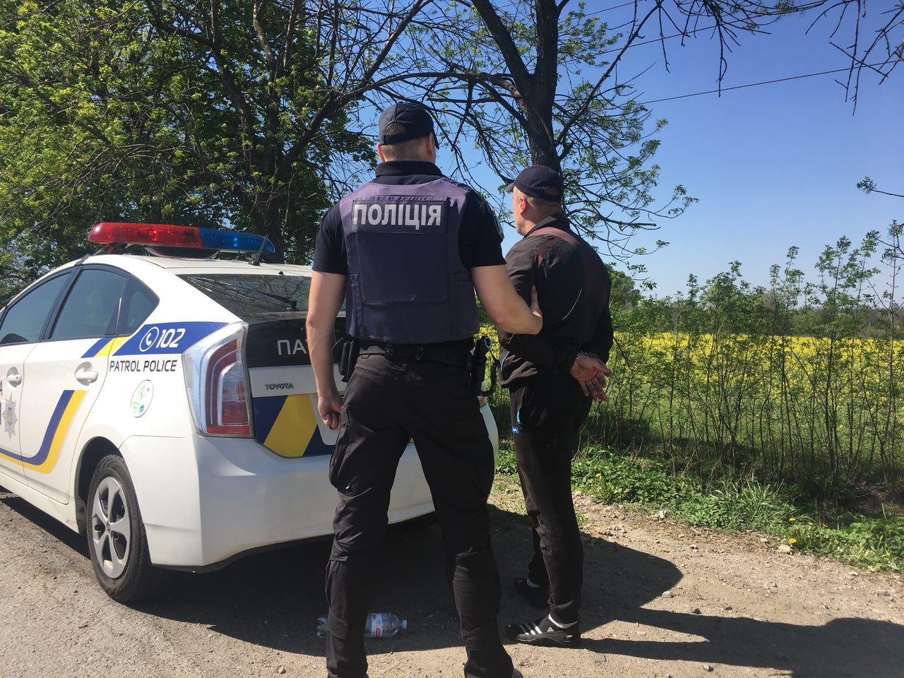 Подозреваемому не удалось скрыться, его задержали сотрудники полиции