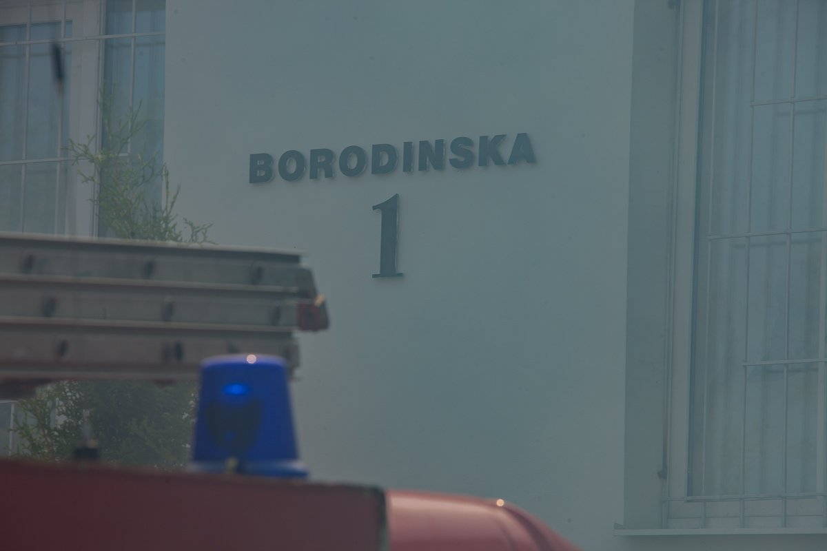 Пожар начался в помещении типографии  Пожар начался в помещении типографии