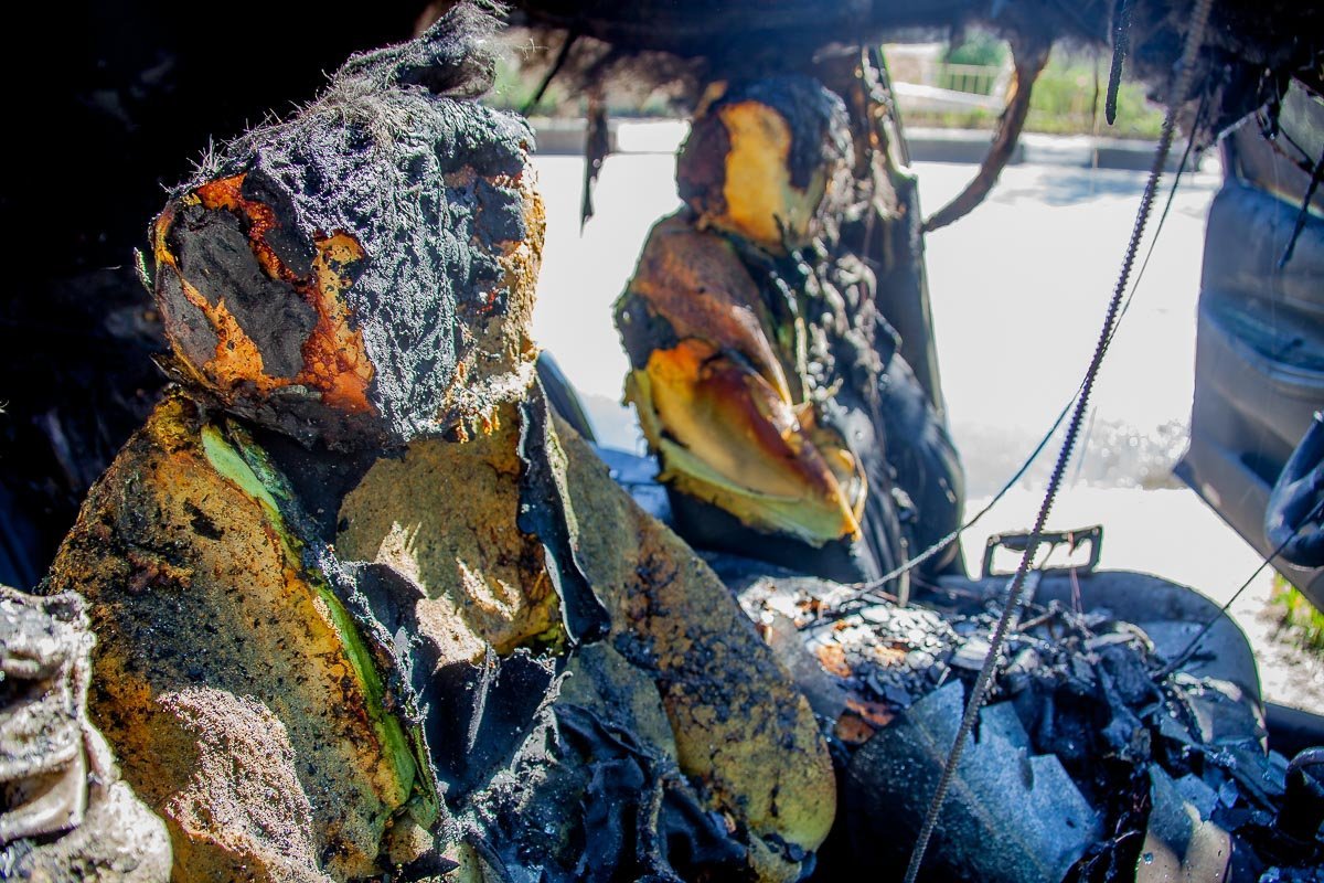 К счастью, в момент происшествия в автомобиле никого не было