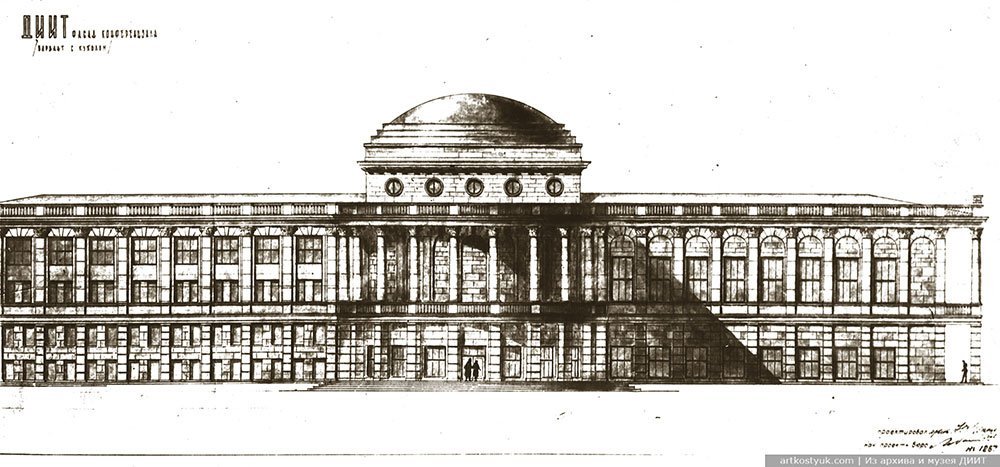 Проект пристройки к главному корпусу с реконструкцией фасада библиотеки