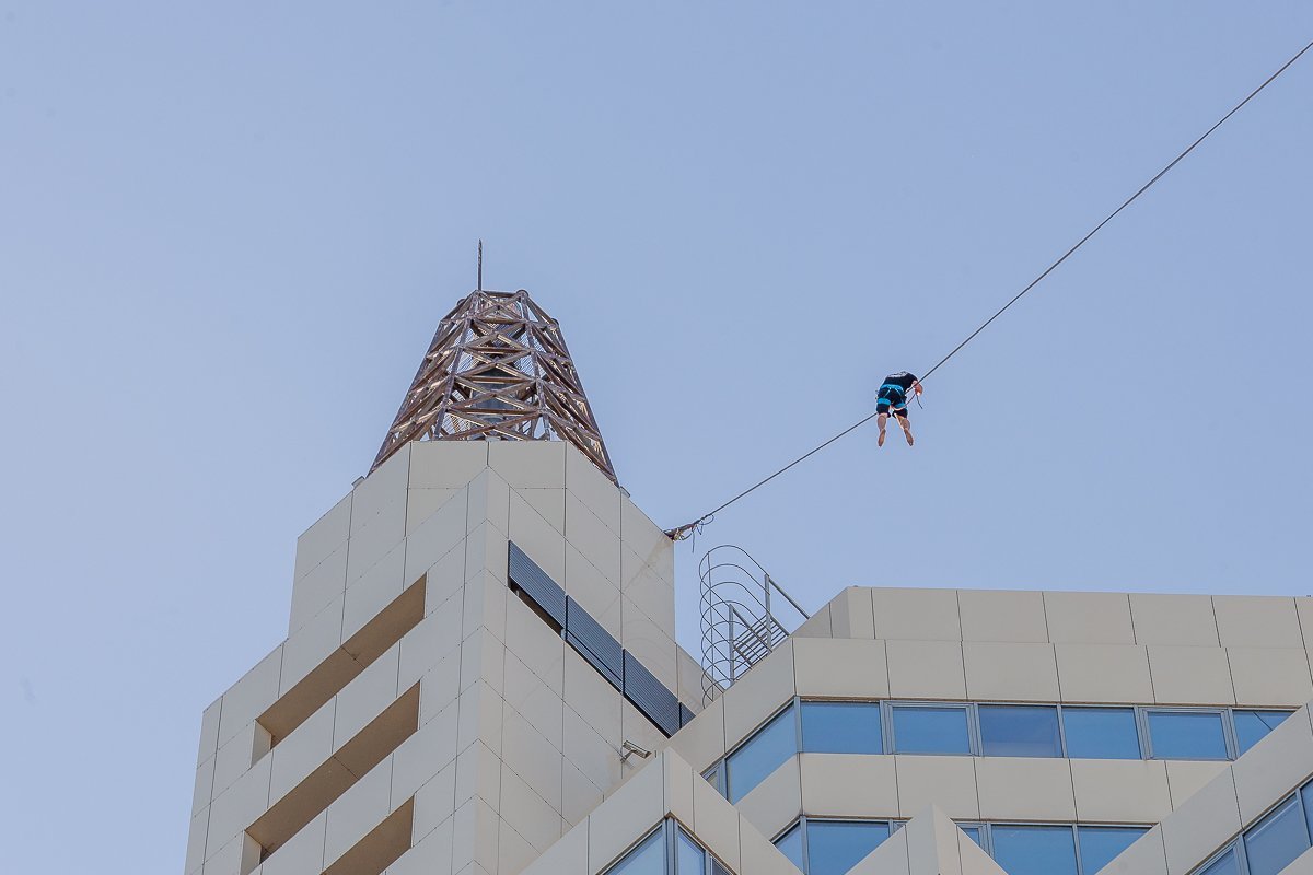 В Днепре установили рекорд Украины по хайлайну В Днепре установили рекорд Украины по хайлайну