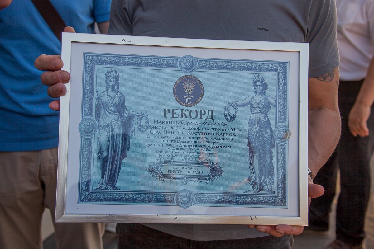 В 2017 году Станислав Панюта прошел по веревке между двумя воздушными шарами, парящими на высоте 660 метров В 2017 году Станислав Панюта прошел по веревке между двумя воздушными шарами, парящими на высоте 660 метров