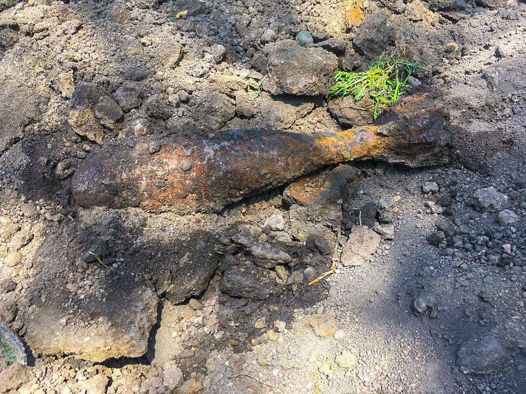 Предварительно, это авиационная мина времен Второй мировой войны Предварительно, это авиационная мина времен Второй мировой войны