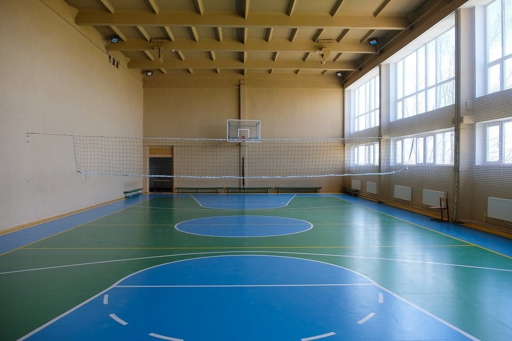 Отремонтировали спортзал Отремонтировали спортзал