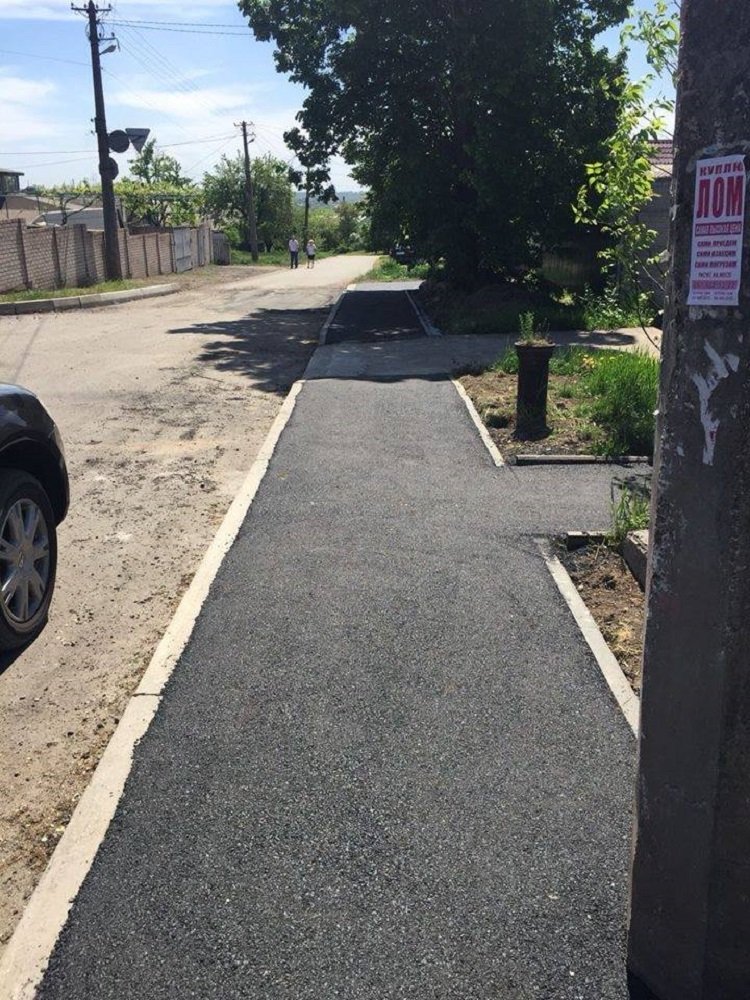 Благоустроенные тротуары