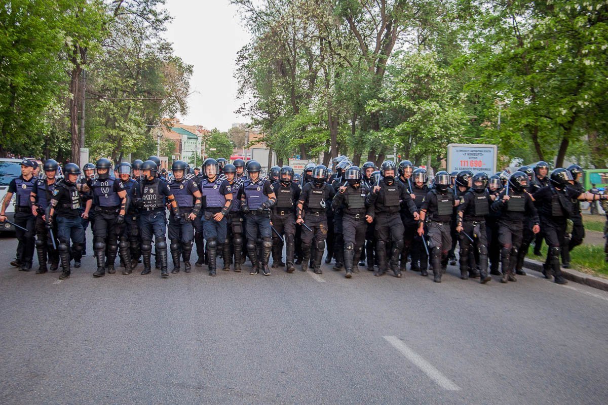 Потасовка произошла во время марша ультрас Потасовка произошла во время марша ультрас