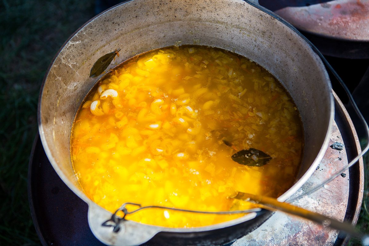 Детей в лагере хорошо кормят