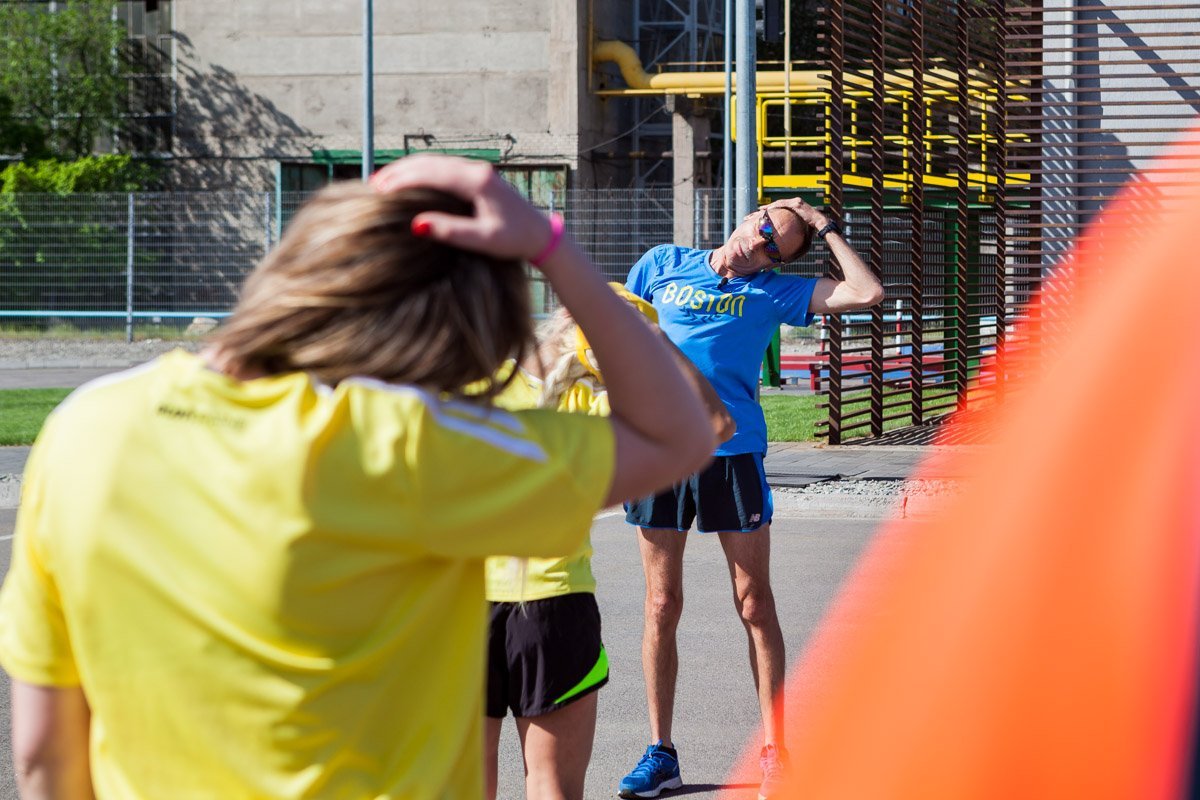 Небольшая тренировка после забега Небольшая тренировка после забега