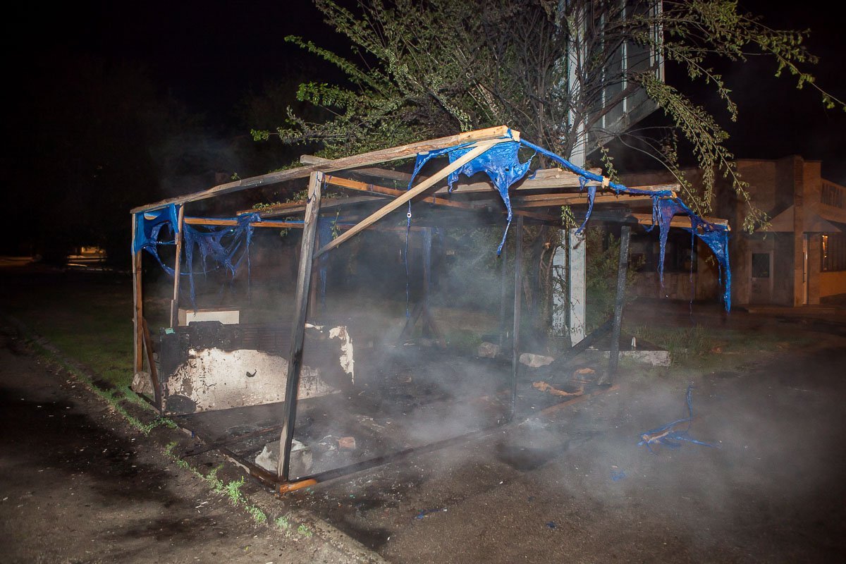 В 1:05 огонь был ликвидирован