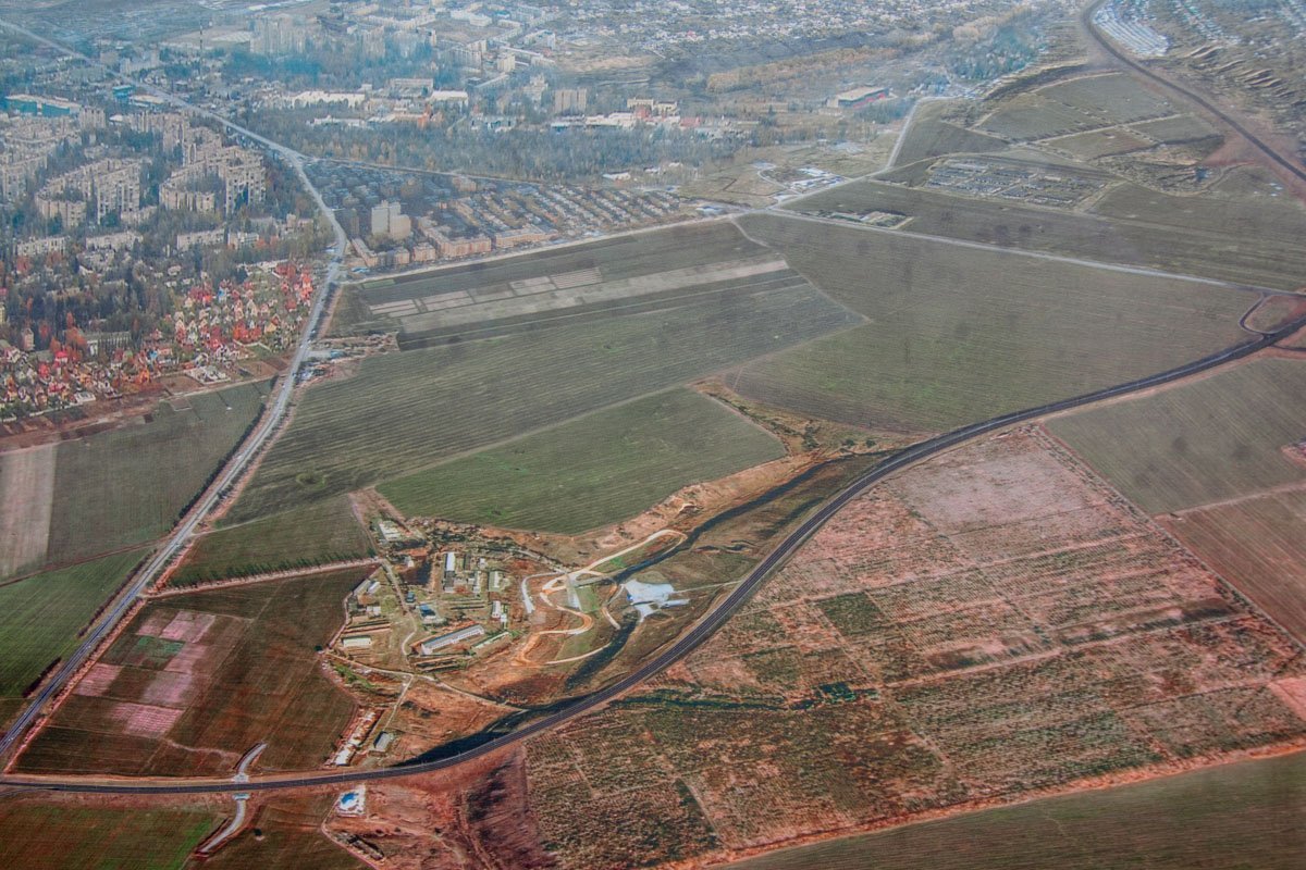 Участок дороги на карте Участок дороги на карте