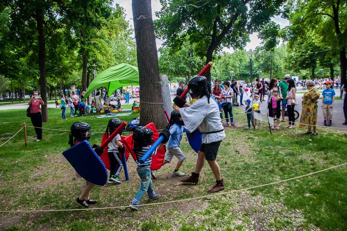 У малышей была возможность почувствовать себя настоящими рыцарями