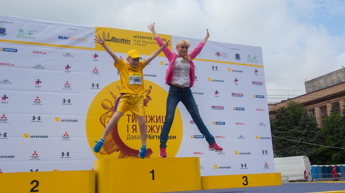 На марафон горожане пришли семьями 