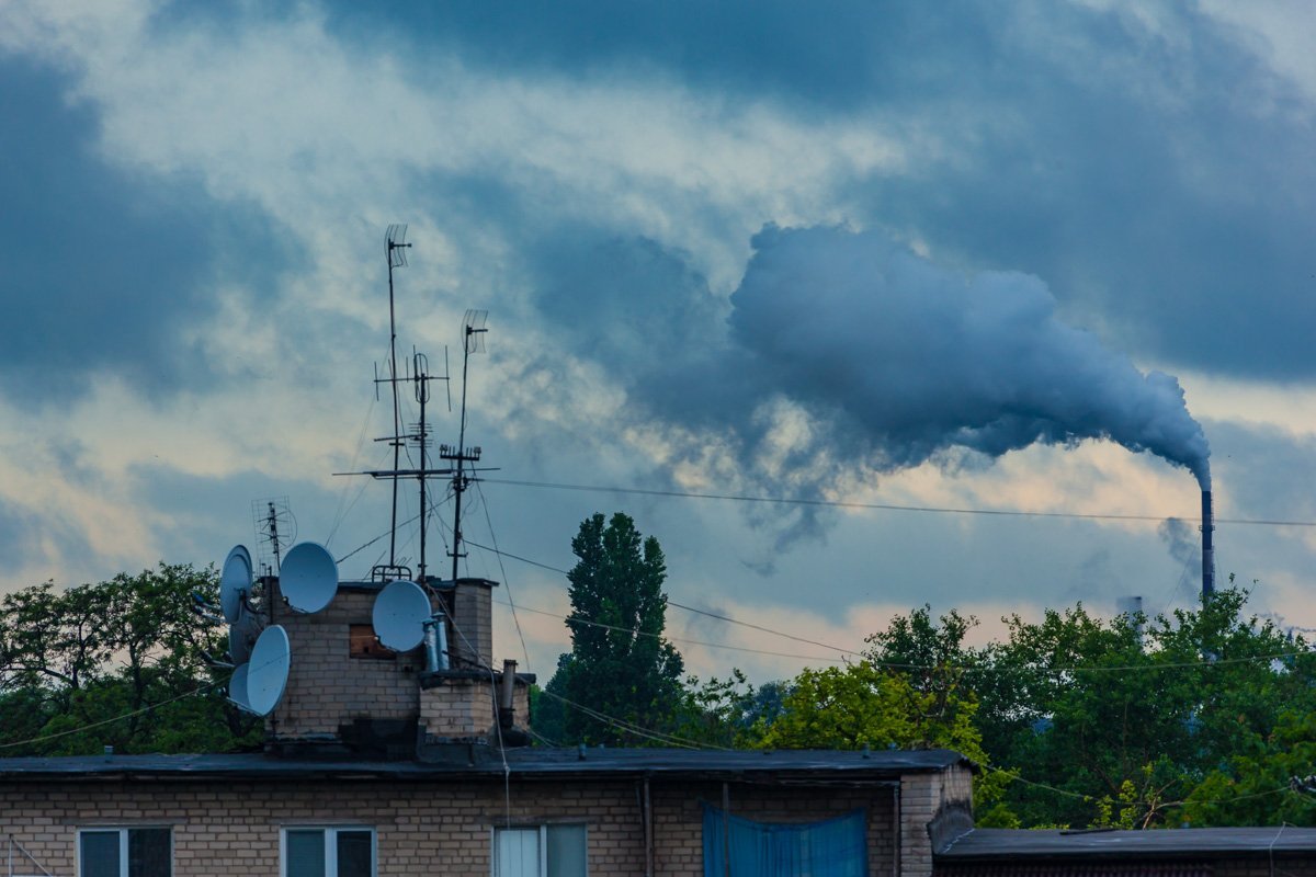 Облака над домами Облака над домами