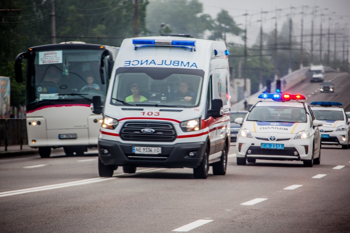 Правоохранители сопровождали "скорую"до больницы