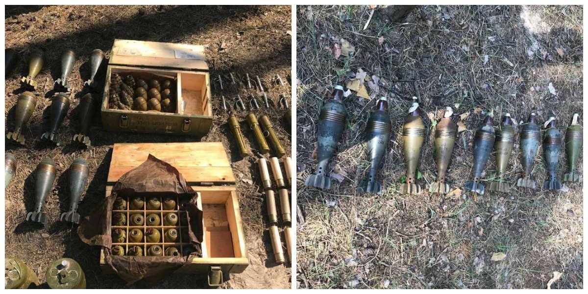В лесополосе Днепра нашли замаскированный тайник боеприпасов