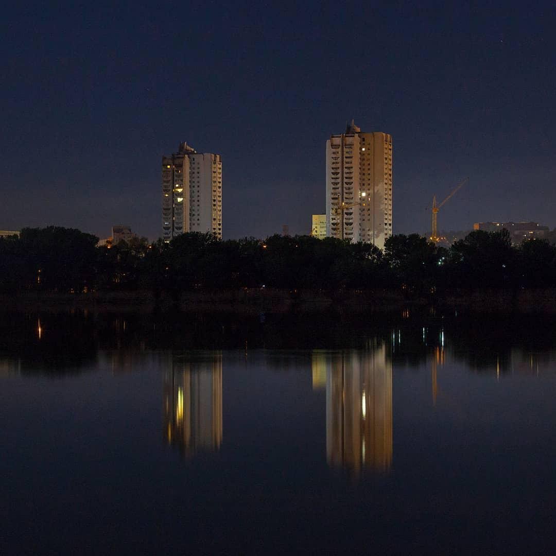 Ночной Днепр. Фото: bars_tirano