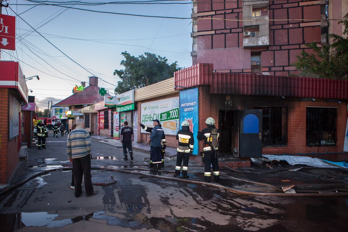 Пожар произошел на улице Березинской, 19 Пожар произошел на улице Березинской, 19