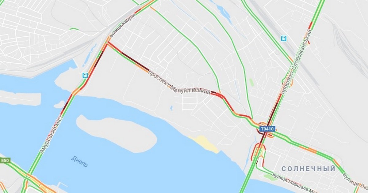  Затруднено движение на Левом берегу