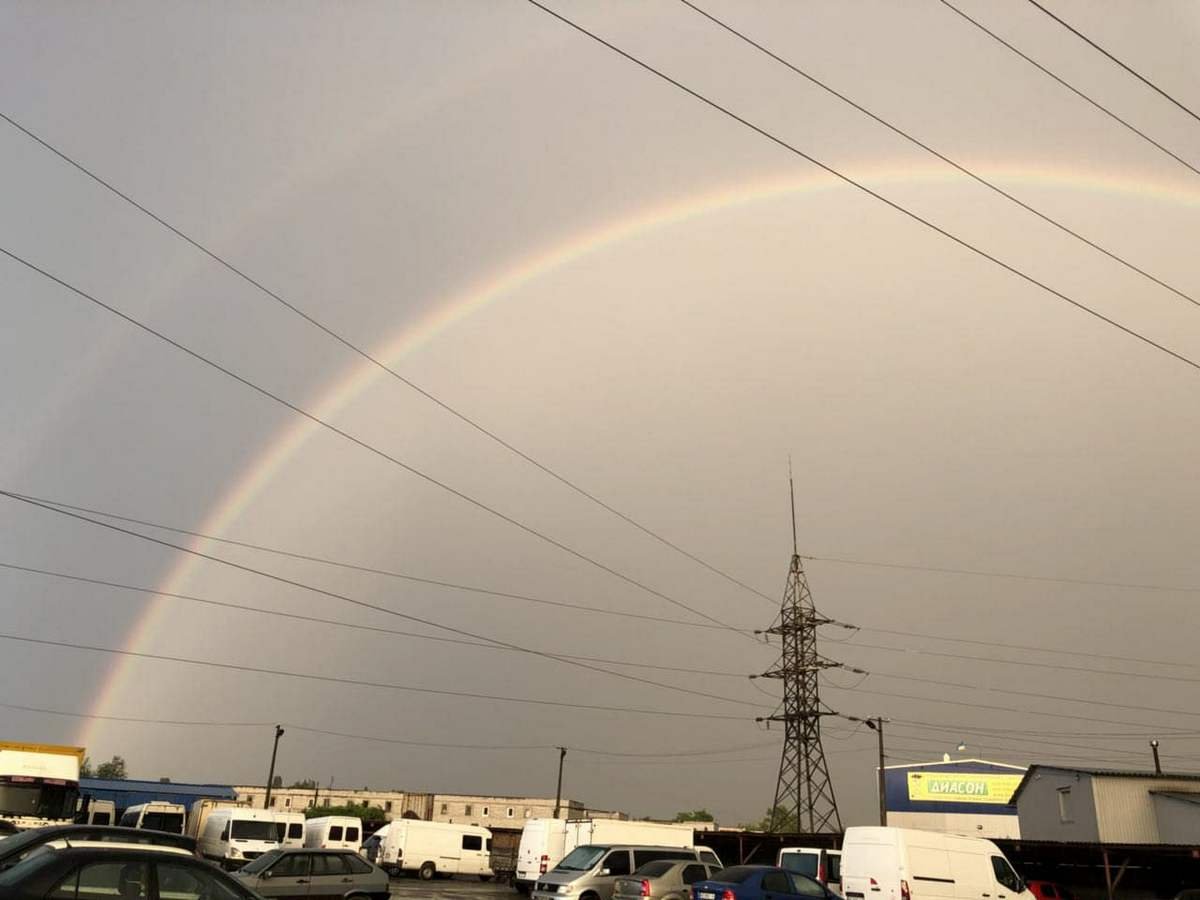После дождя с грозой жители Днепра стали свидетелями необычного явления После дождя с грозой жители Днепра стали свидетелями необычного явления