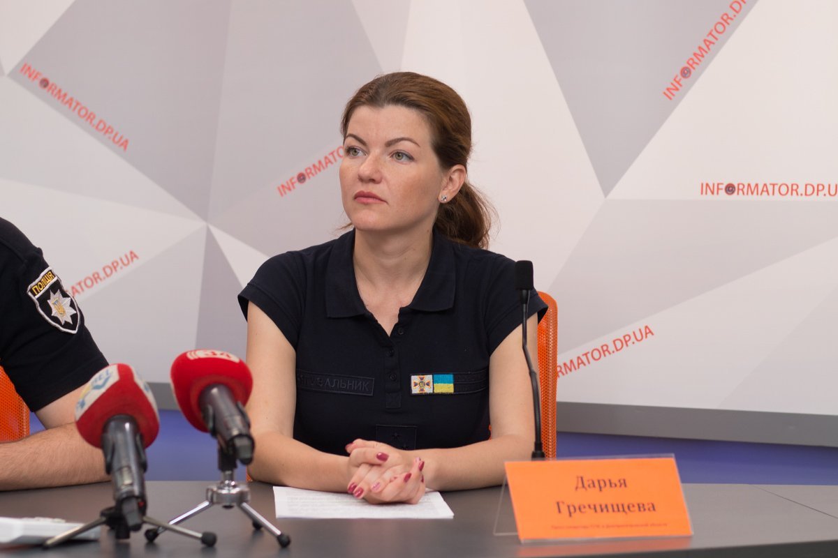 Дарья Гречищева — пресс-секретарь ГСЧС в Днепре и области