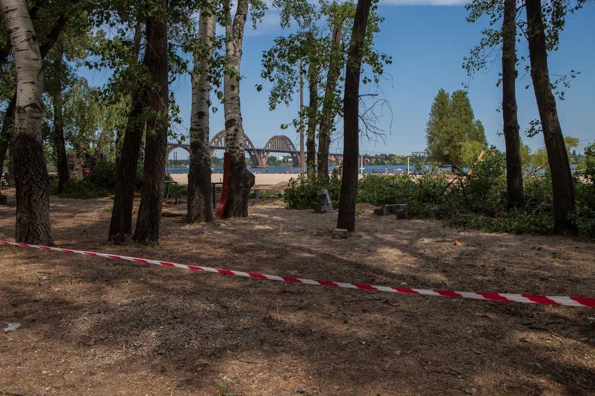 Место преступления над деревьями Место преступления над деревьями