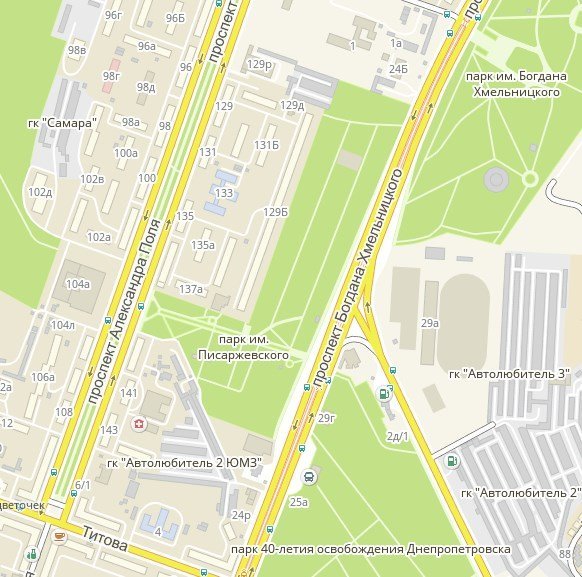 Добраться до парка можно из любого конца города