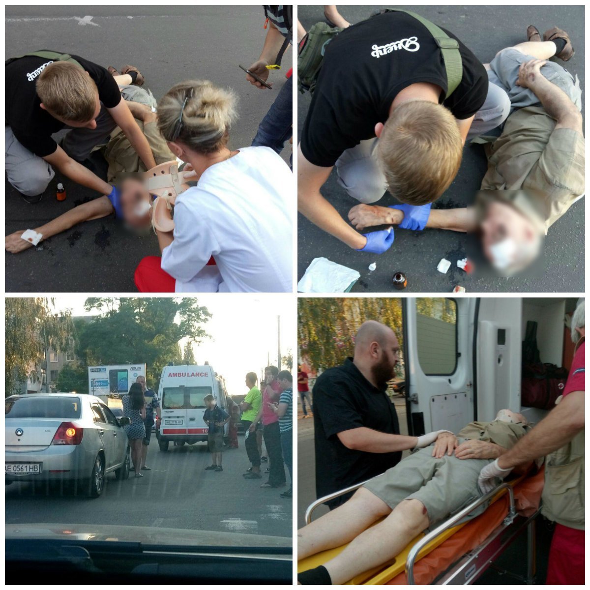 Добровольцы «Медицинского корпуса» оказали пострадавшему первую помощь и передали его «скорой» Добровольцы «Медицинского корпуса» оказали пострадавшему первую помощь и передали его «скорой»