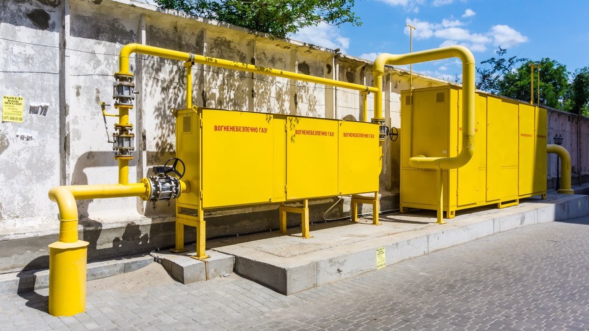 Газораспределительный пункт установлен на улице