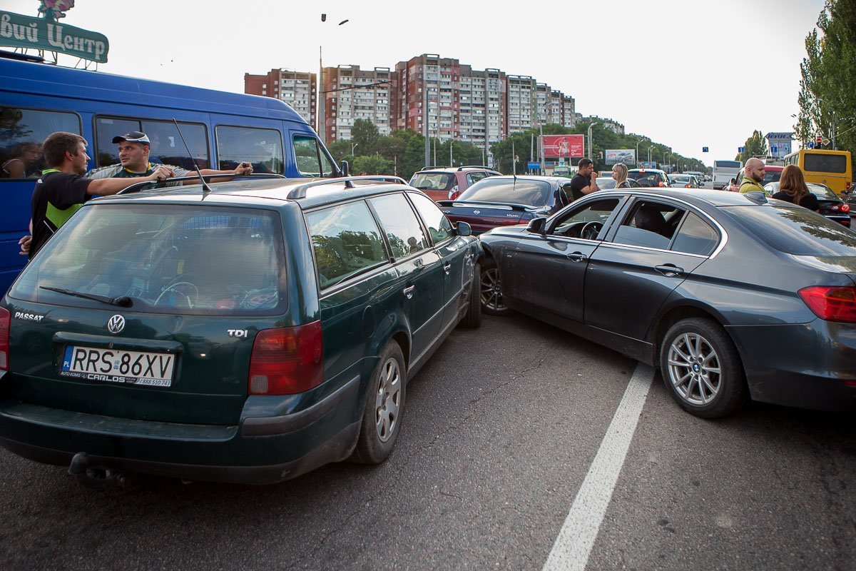 Водители Volkswagen и Nissan отделались лишь испугом
