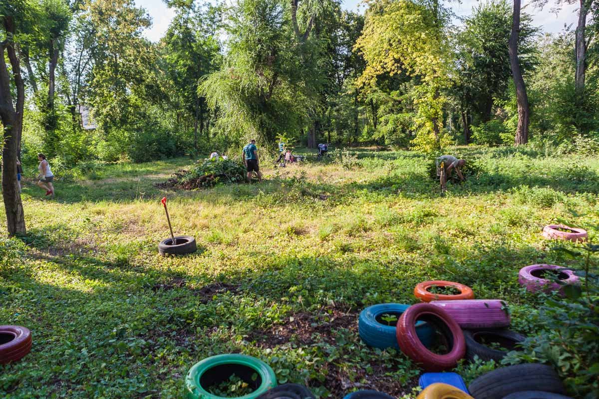 Жители Западного взялись сами восстанавливать заброшенный местный парк Жители Западного взялись сами восстанавливать заброшенный местный парк