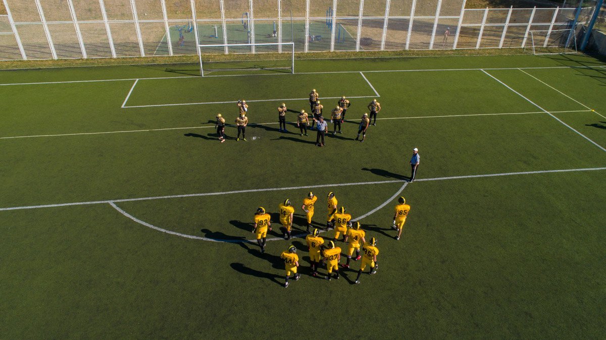 В Днепре состоялся матч по американскому футболу