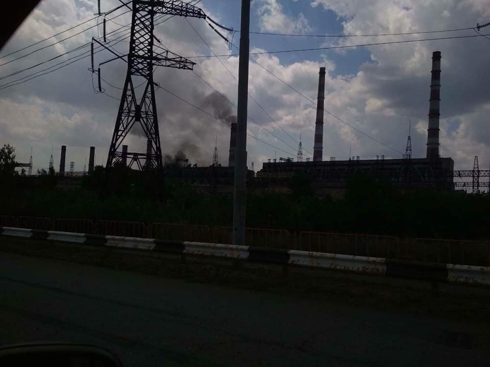 Пожар на Приднепровской ТЭС: спасателей не пустили на объект 1