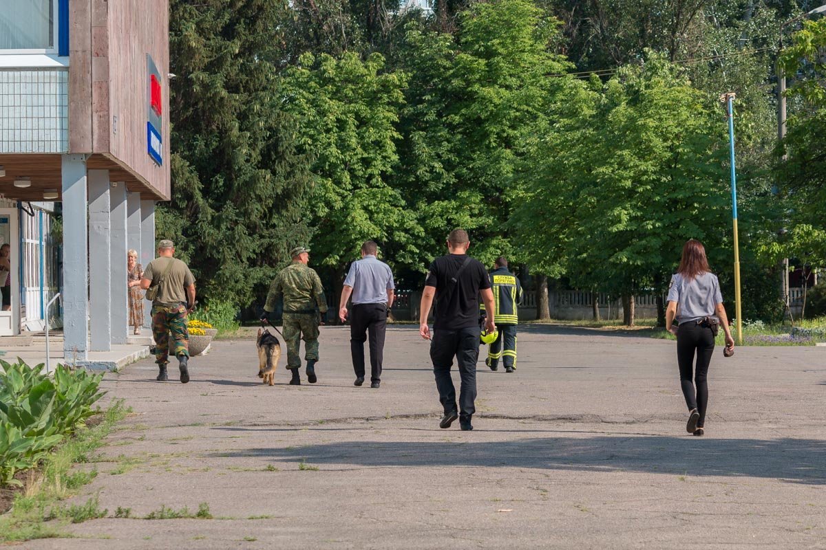 Они осмотрели территорию школы Они осмотрели территорию школы
