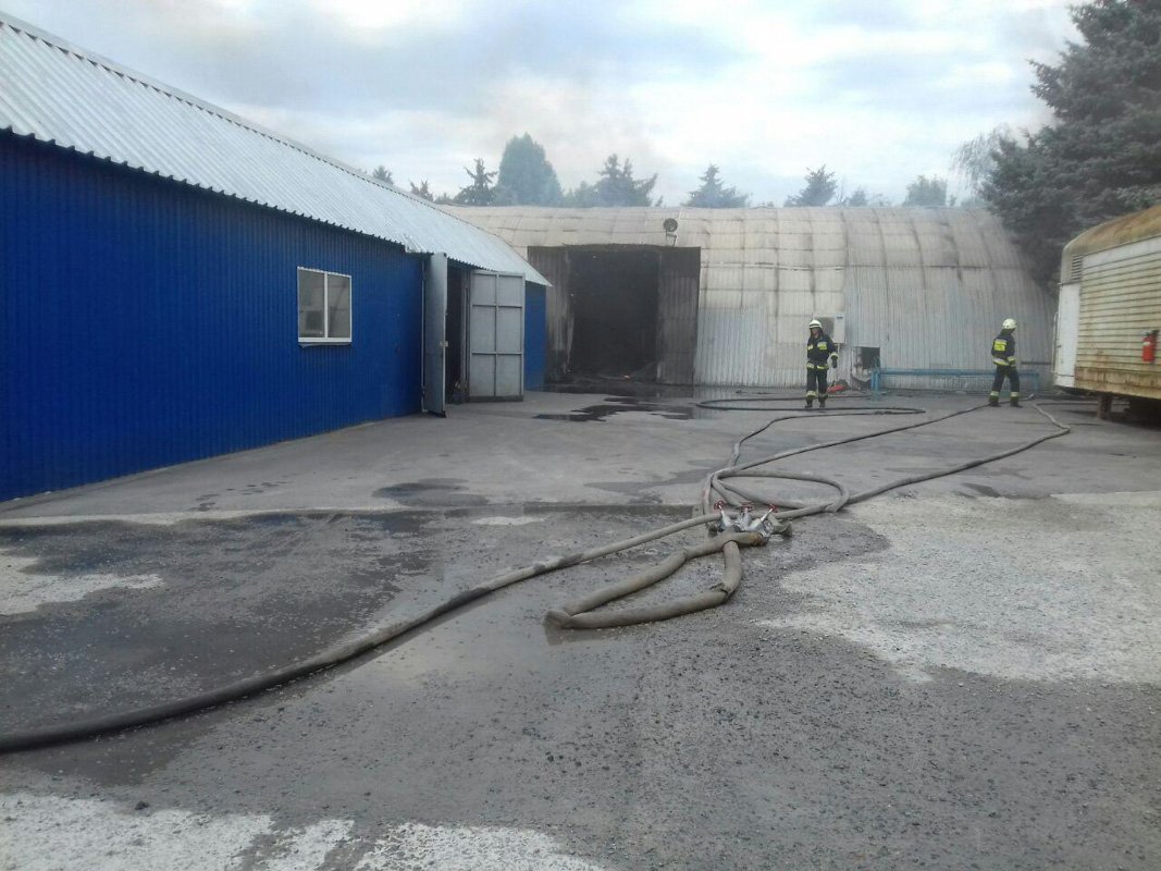 Пожар произошел на складе Мясокомбината