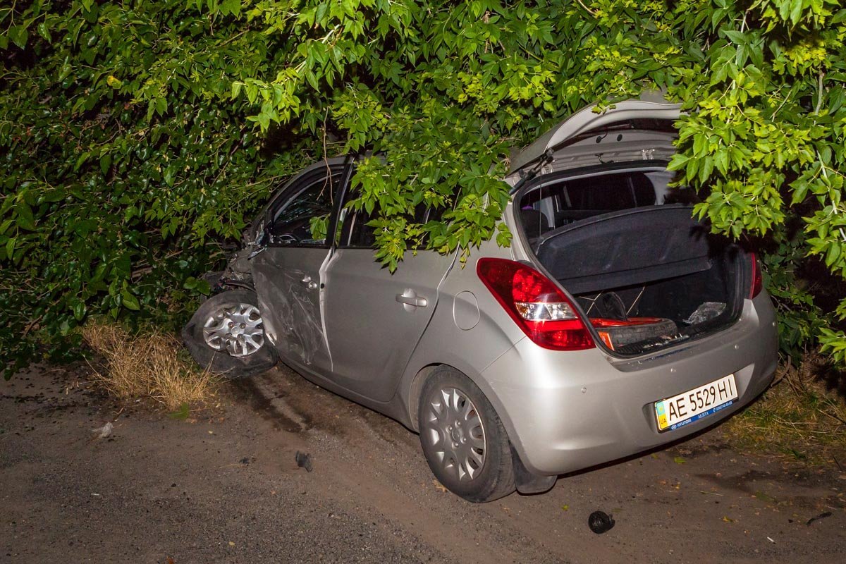 Hyundai съехал в кювет Hyundai съехал в кювет