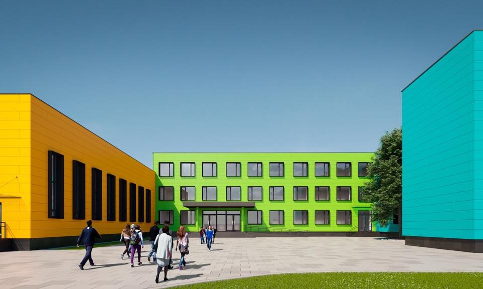 Так будет выглядеть главный вход в школу