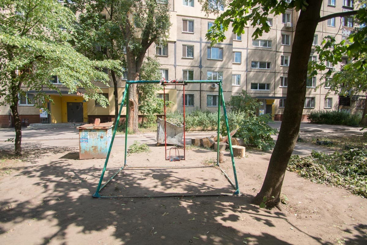 Ветка рухнула недалеко от детской площадки Ветка рухнула недалеко от детской площадки