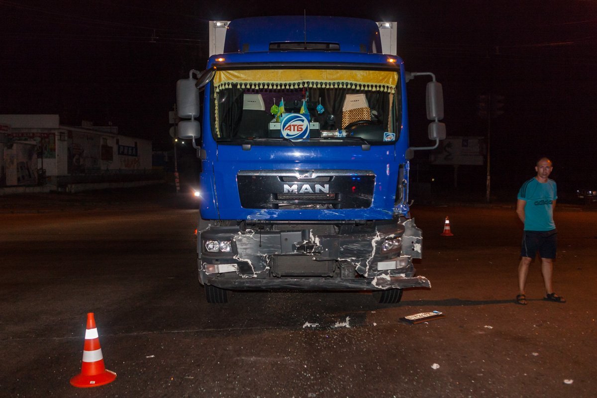 Водитель MAN не пострадал