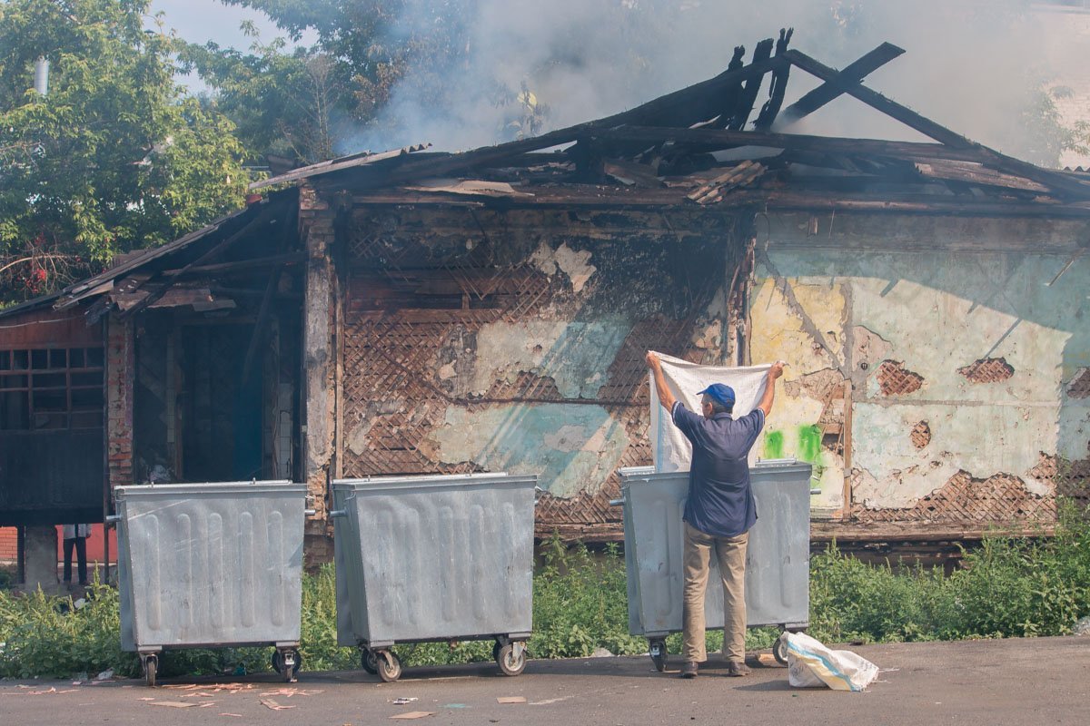 Здание горело не в первый раз