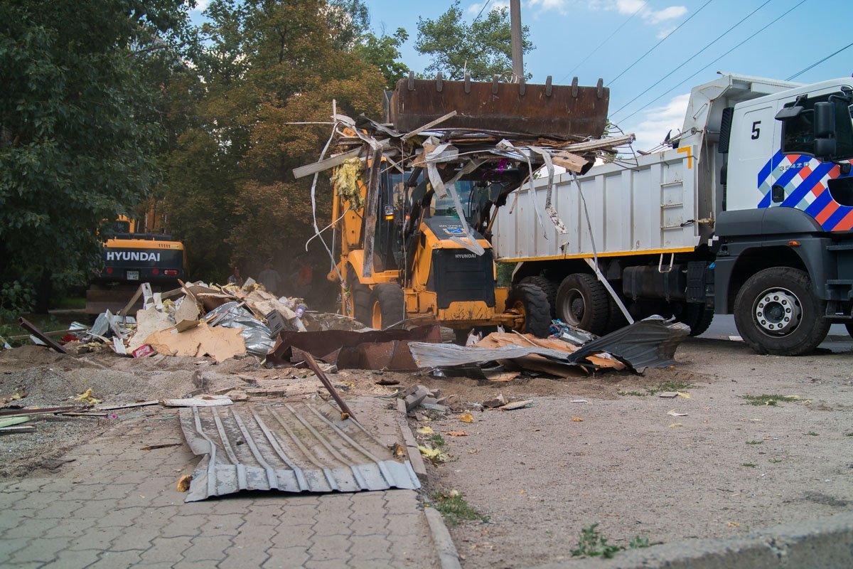 Демонтаж прошел достаточно быстро