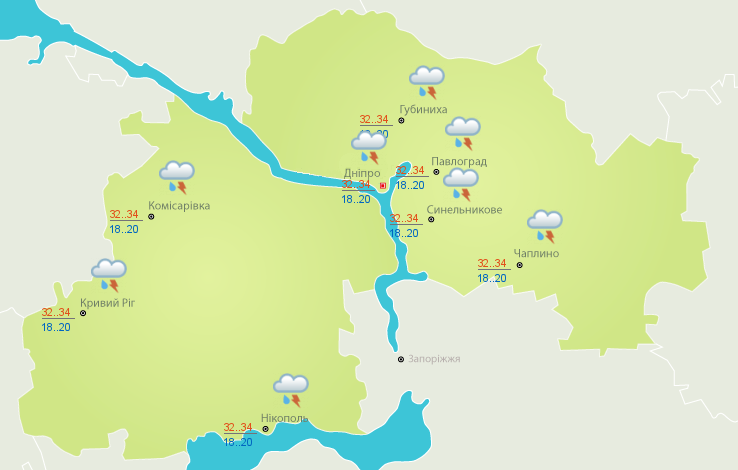 Вечером снова начнется дождь c грозой
