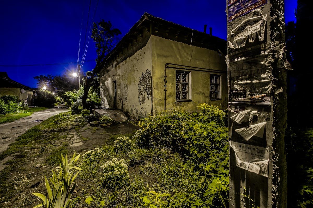 Некоторые придомовые территории засажены цветами