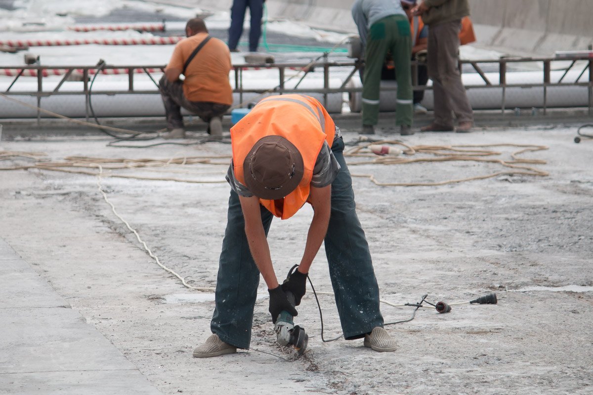 Предыдущее покрытие демонтировали