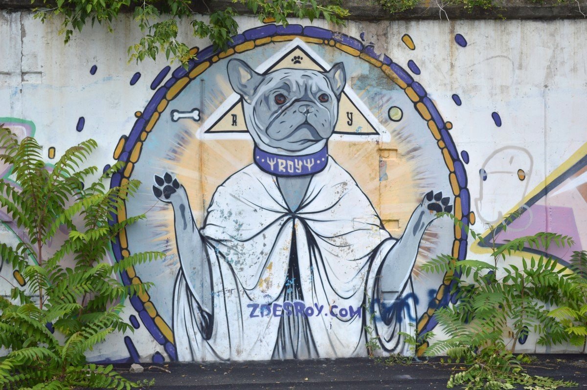 Многие известные городские художники приложили руку к созданию граффити на стадионе 