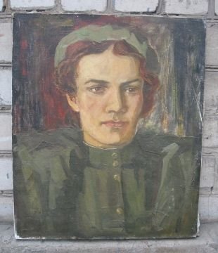 Работа выполнена маслом на холсте