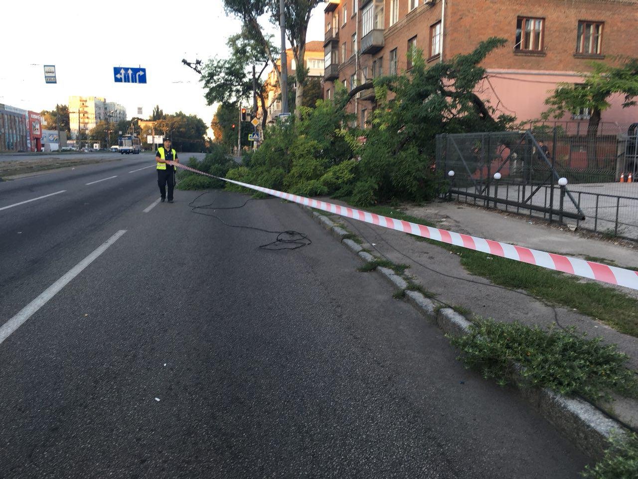 Они оградили территорию сигнальной лентой